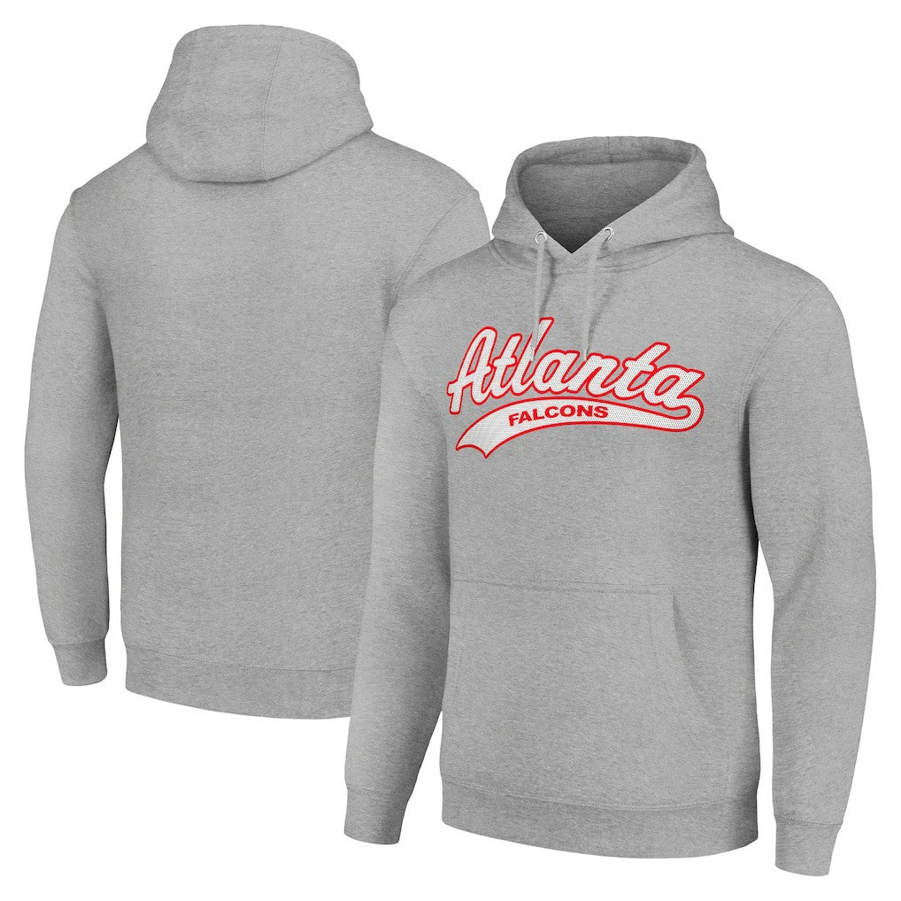 Atlanta Falcons Starter Unisex Tailsweep Pullover Hoodie Heather Gray