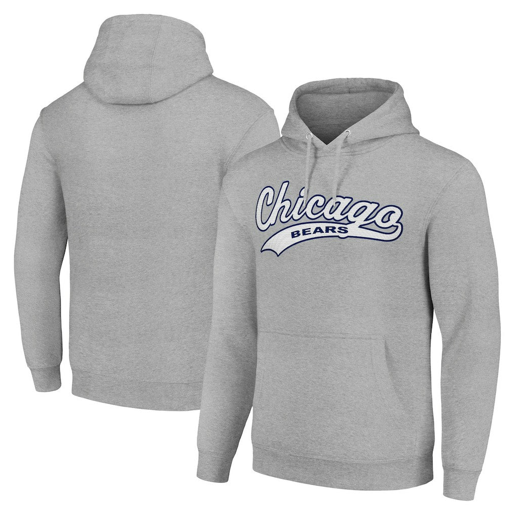 Chicago Bears Starter Unisex Tailsweep Pullover Hoodie Heather Gray