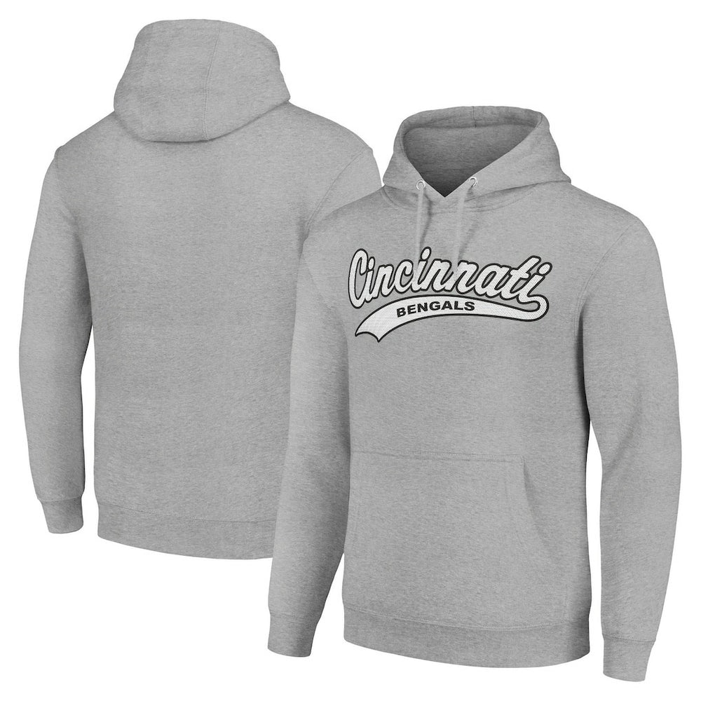 Cincinnati Bengals Starter Unisex Tailsweep Pullover Hoodie Heather Gray