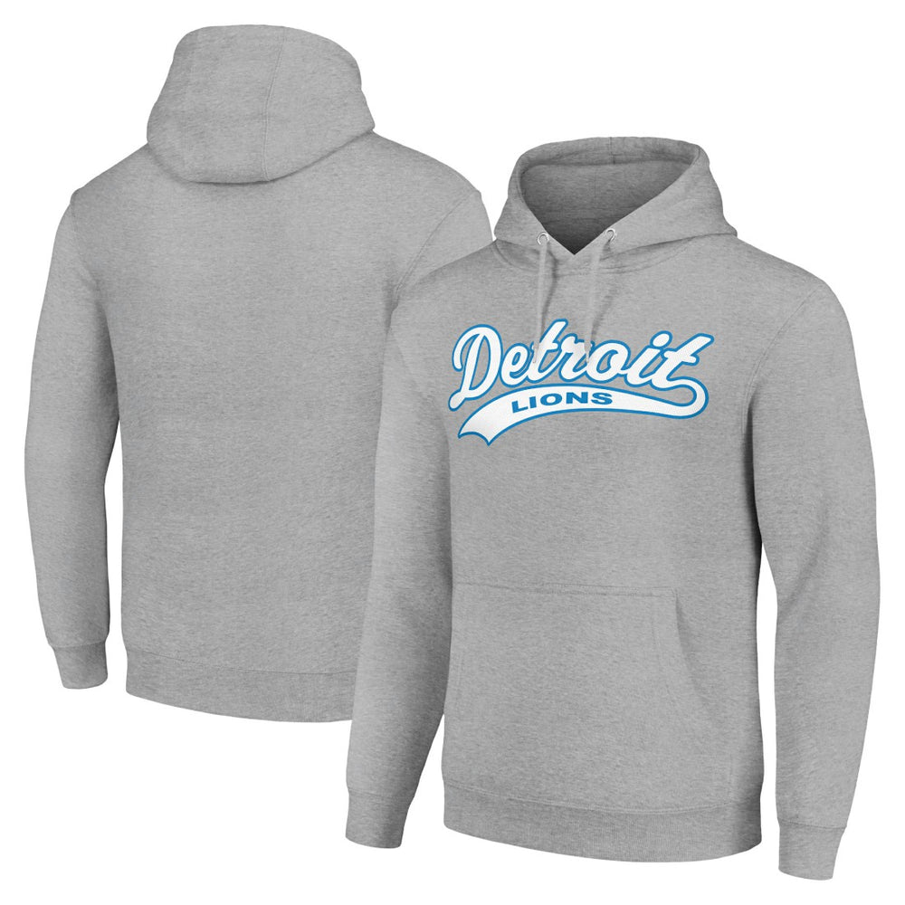 Detroit Lions Starter Unisex Tailsweep Pullover Hoodie Heather Gray