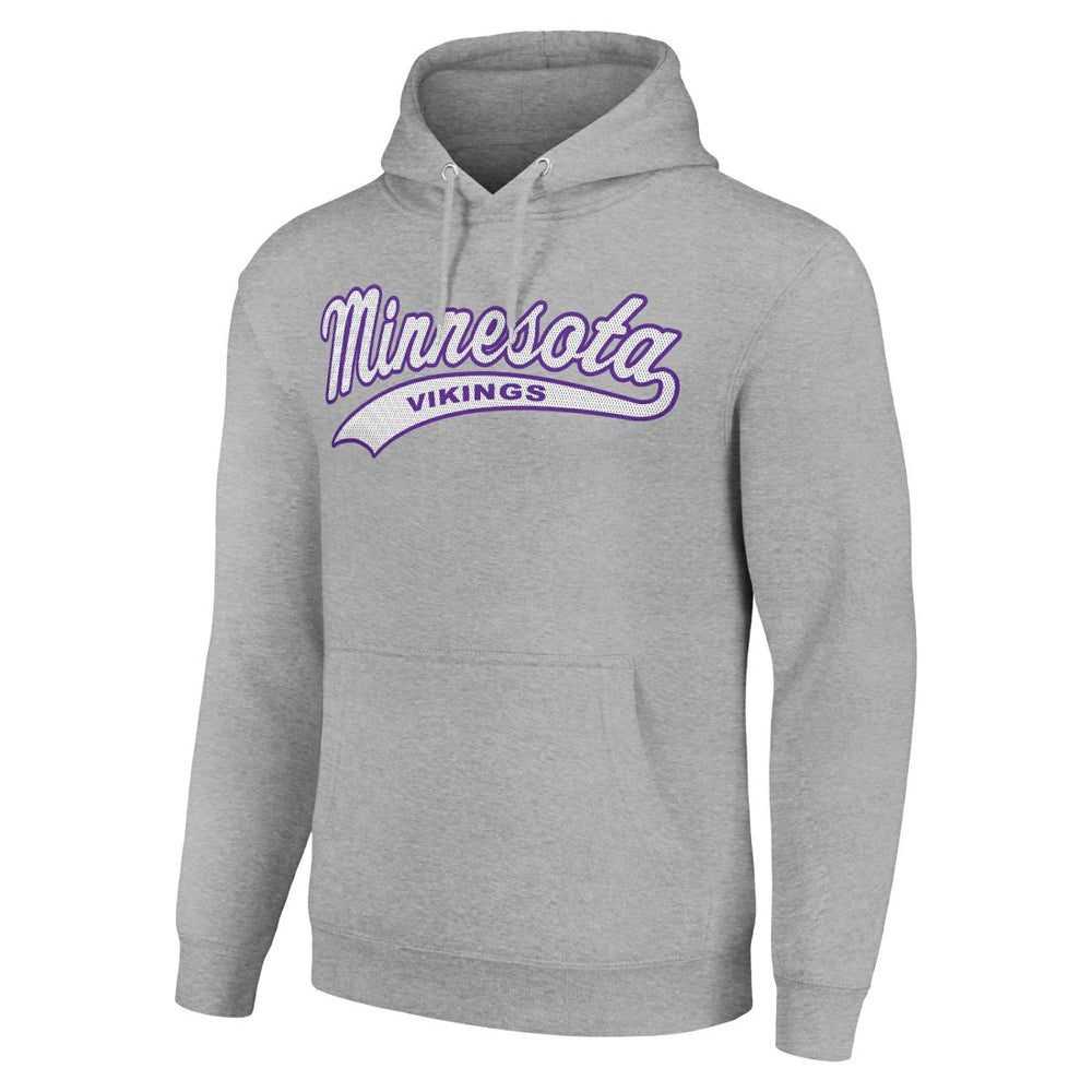 Minnesota Vikings Starter Unisex Tailsweep Pullover Hoodie Heather Gray
