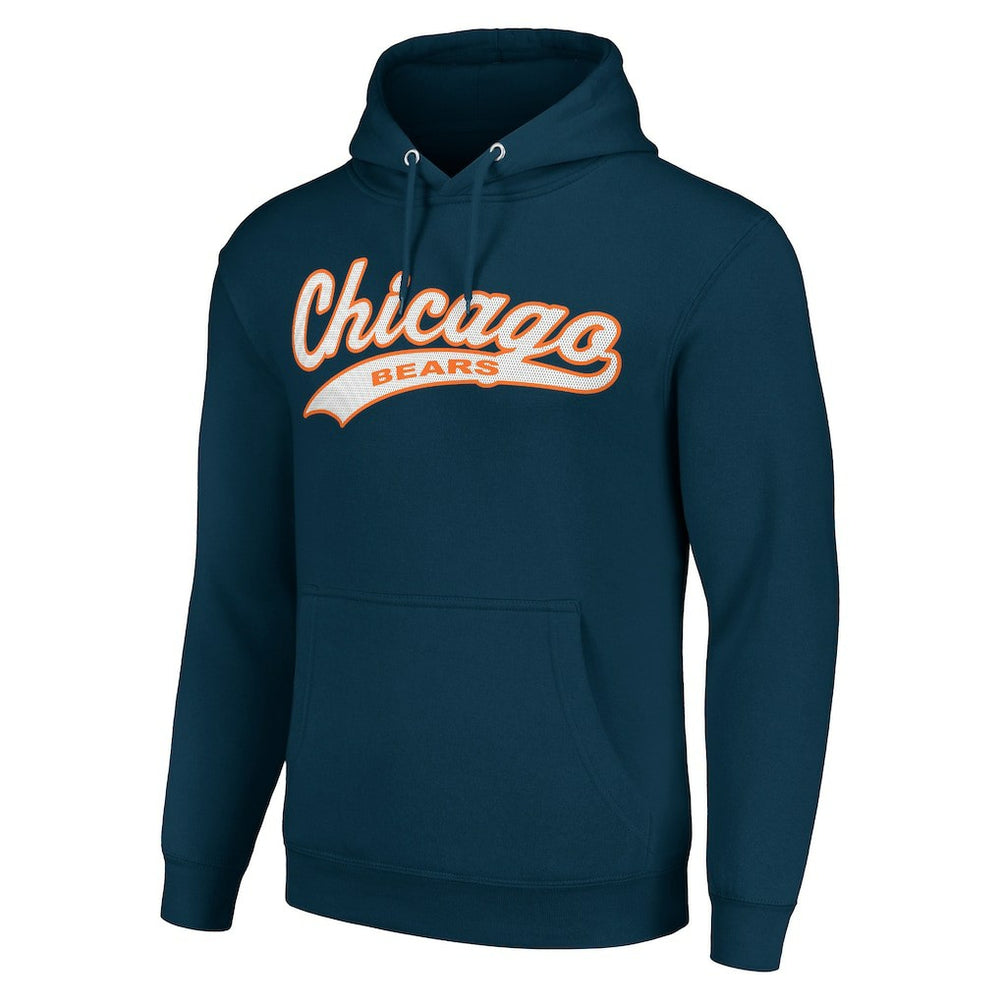 Chicago Bears Starter Unisex Tailsweep Pullover Hoodie Navy