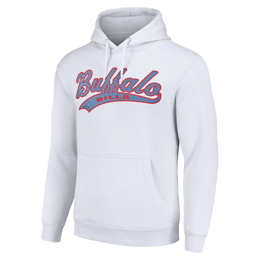 Buffalo Bills Starter Unisex Tailsweep Pullover Hoodie White