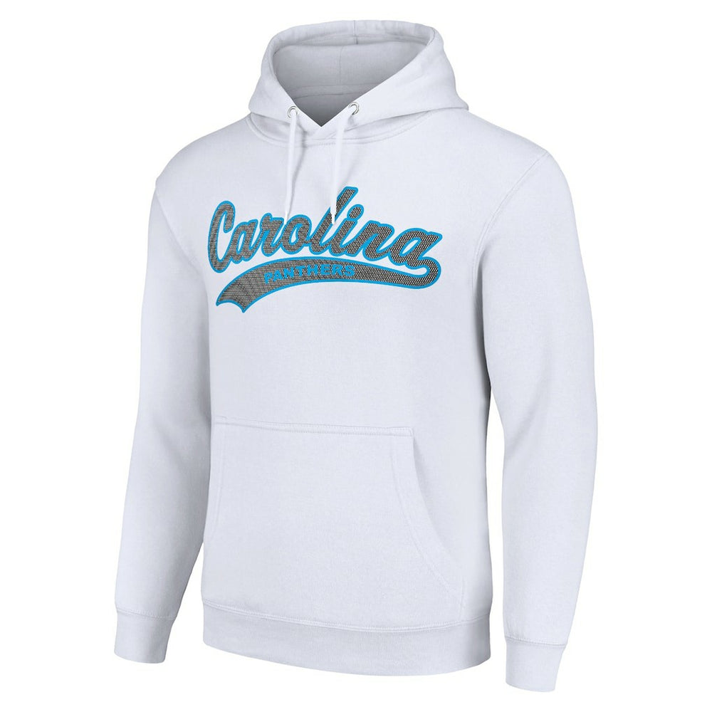 Carolina Panthers Starter Unisex Tailsweep Pullover Hoodie White