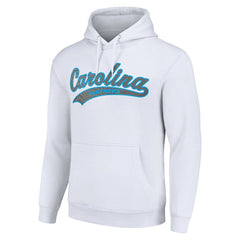 Carolina Panthers Starter Unisex Tailsweep Pullover Hoodie White