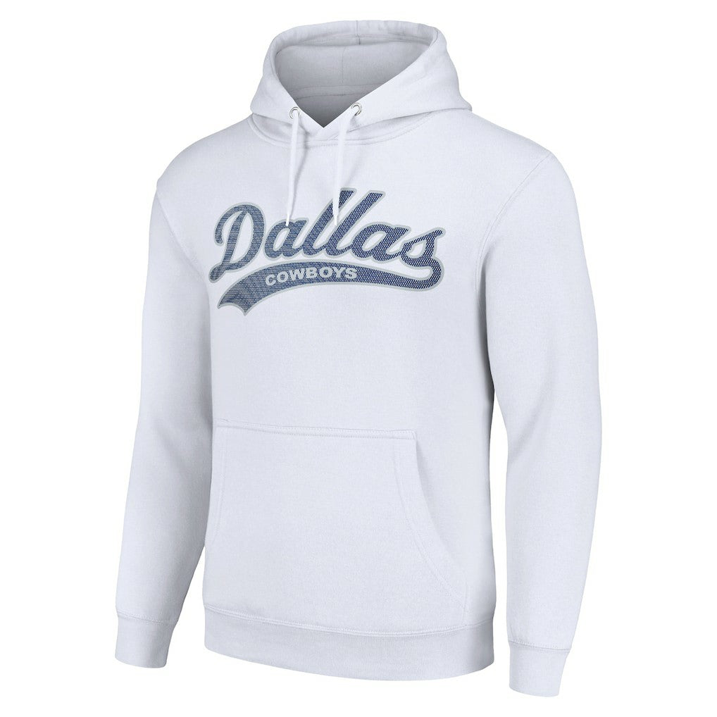 Dallas Cowboys Starter Unisex Tailsweep Pullover Hoodie White