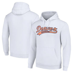 Denver Broncos Starter Unisex Tailsweep Pullover Hoodie White