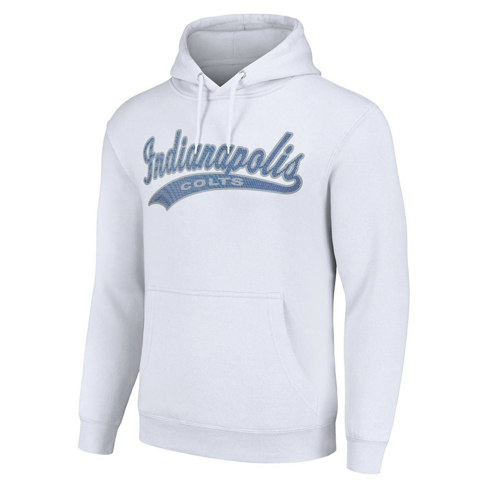 Indianapolis Colts Starter Unisex Tailsweep Pullover Hoodie White