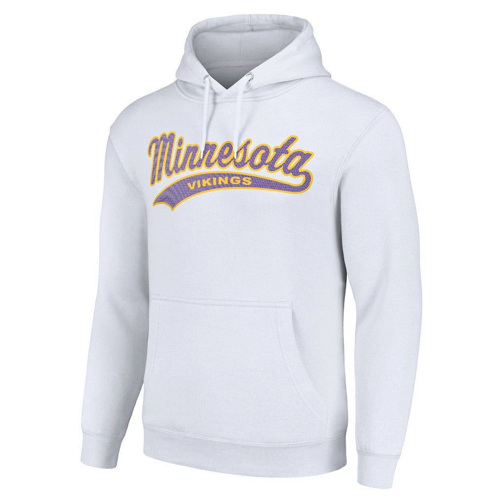 Minnesota Vikings Starter Unisex Tailsweep Pullover Hoodie White