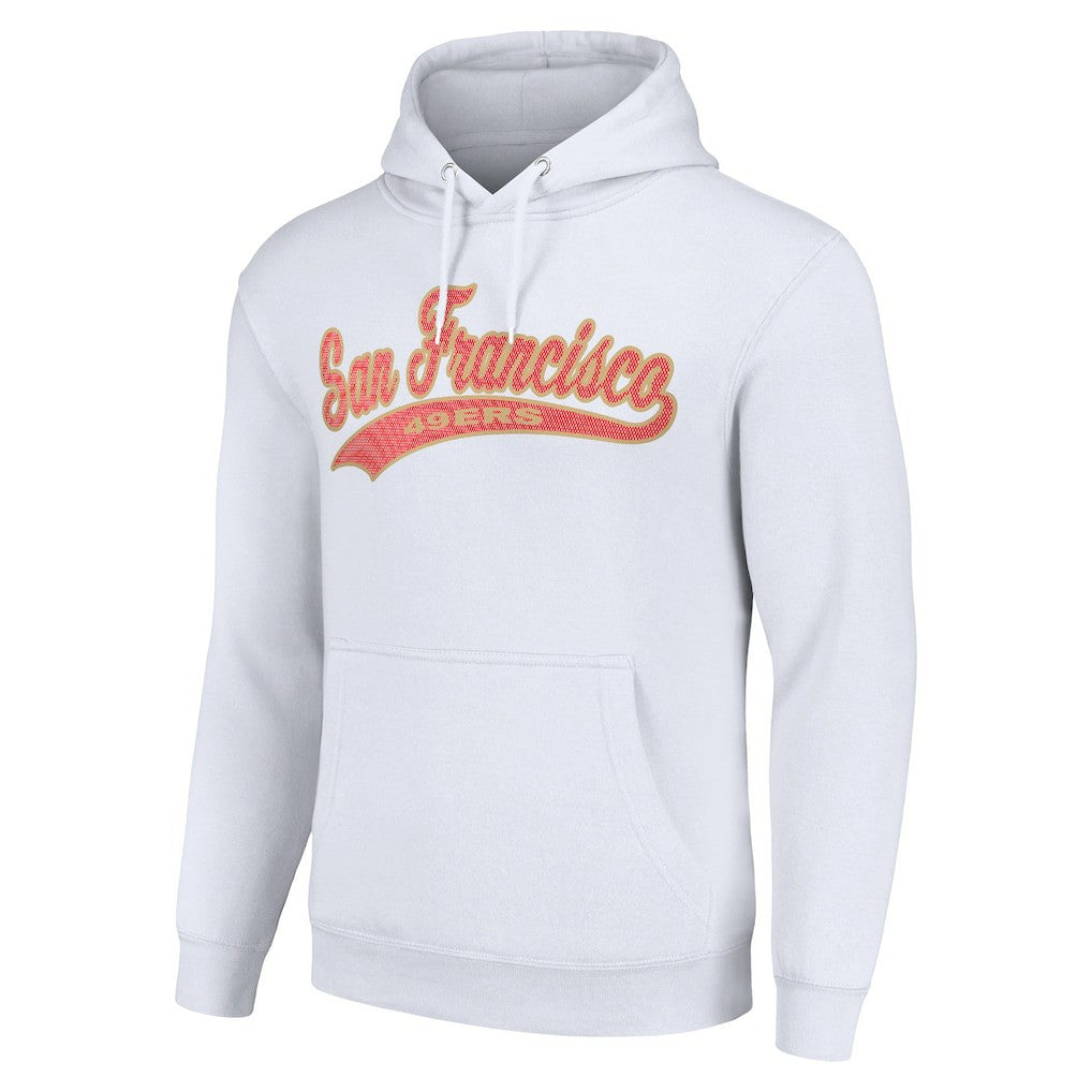 San Francisco 49ers Starter Unisex Tailsweep Pullover Hoodie White