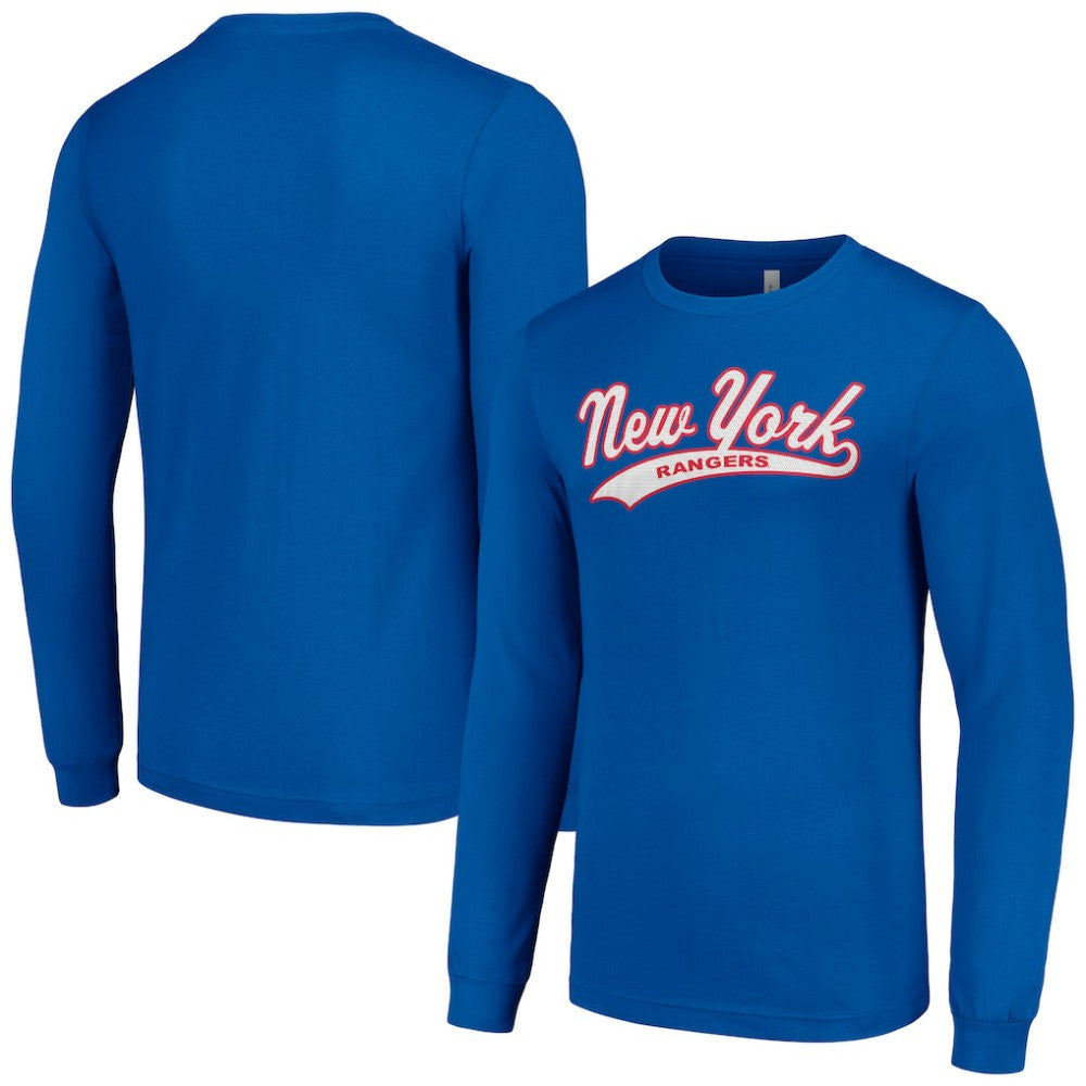 NHL New York Rangers Starter Tailsweep T-Shirt - Blue