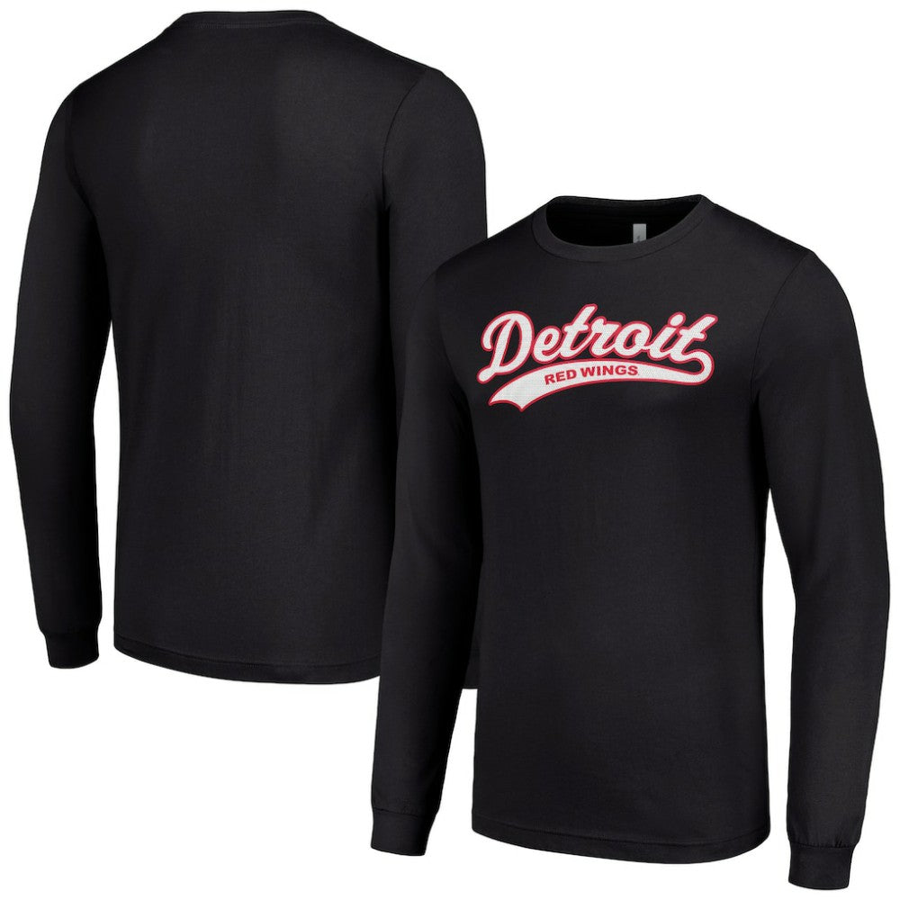 NHL Detroit Red Wings Starter Tailsweep T-Shirt - Black