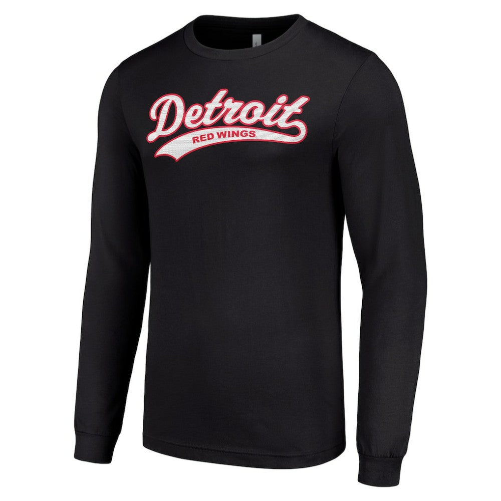 NHL Detroit Red Wings Starter Tailsweep T-Shirt - Black