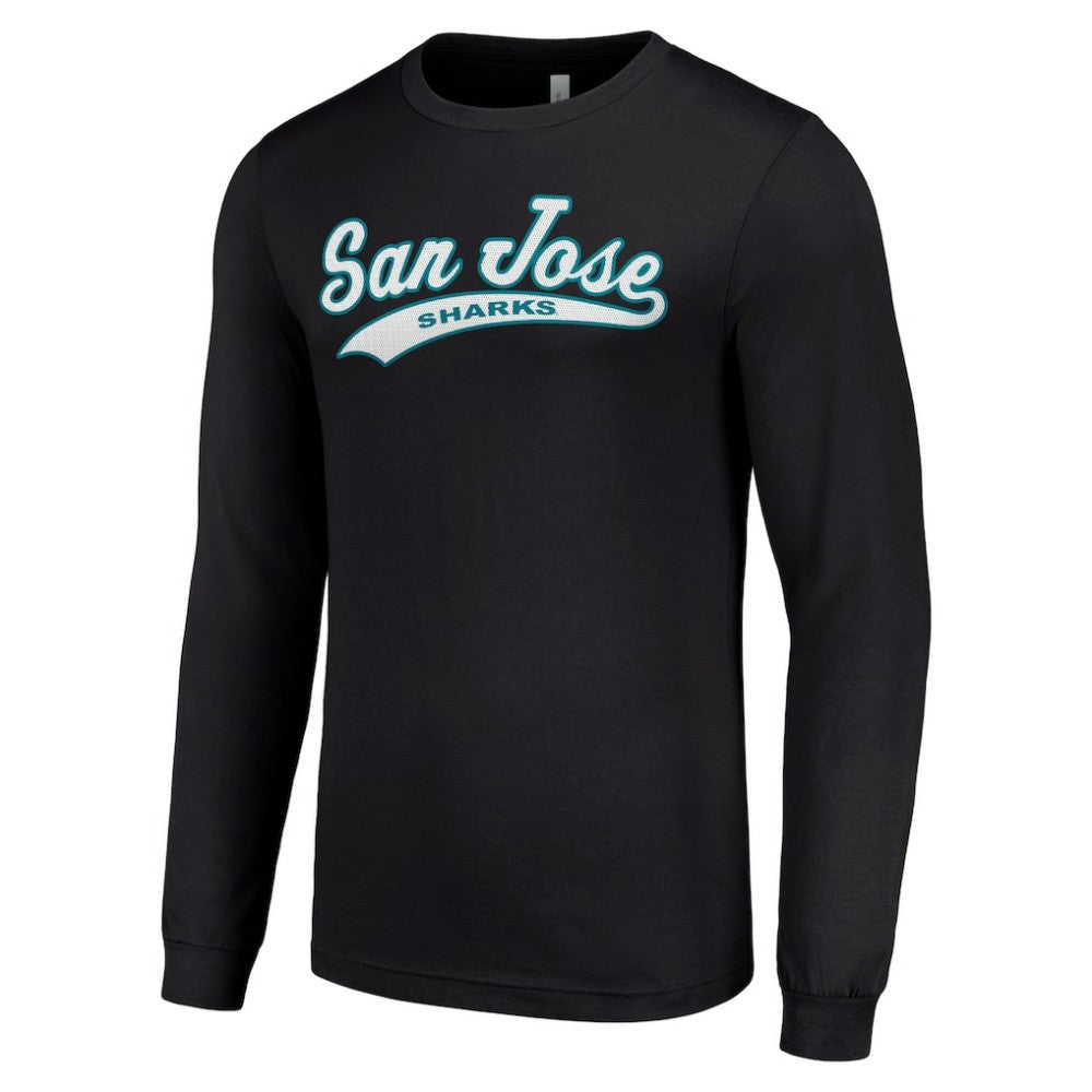 NHL San Jose Sharks Starter Tailsweep T-Shirt - Black