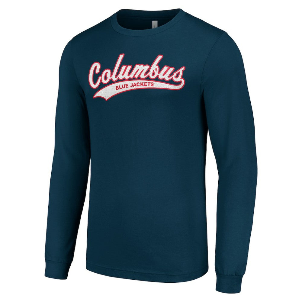 NHL Columbus Blue Jackets Starter Tailsweep T-Shirt - Navy