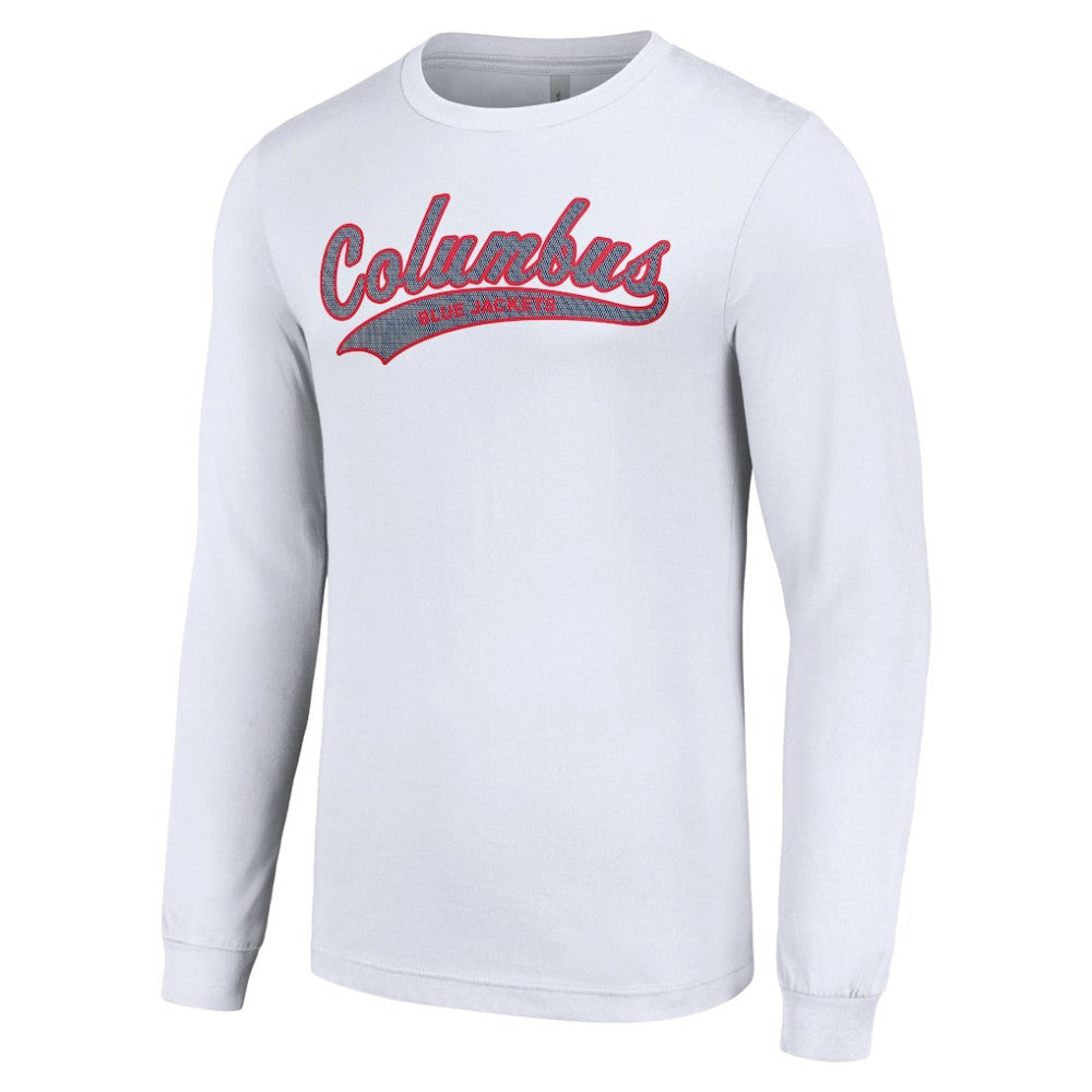 NHL Columbus Blue Jackets Starter Tailsweep T-Shirt - White