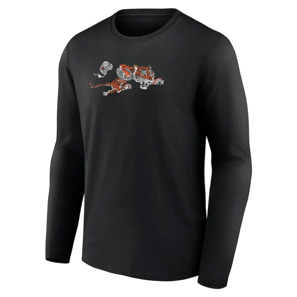 Cincinnati Bengals Throwback Long Sleeve T-Shirt Black