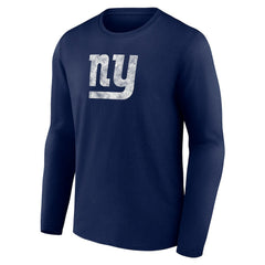 New York Giants Throwback Long Sleeve T-Shirt Navy