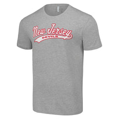 NHL New Jersey Devils Starter Tailsweep T-Shirt - Heather Gray