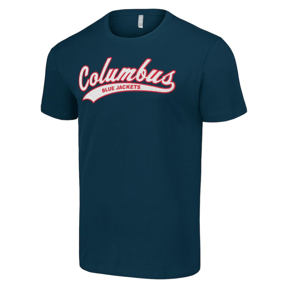 NHL Columbus Blue Jackets Starter Tailsweep T-Shirt - Navy