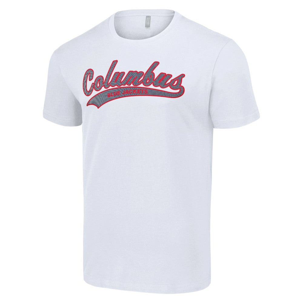NHL Columbus Blue Jackets Starter Tailsweep T-Shirt - White