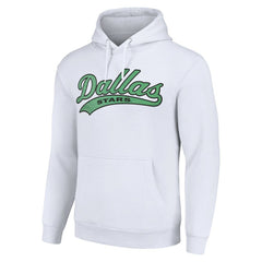 NHL Dallas Stars Starter Tailsweep Fleece Tri-Blend Pullover Hoodie - White