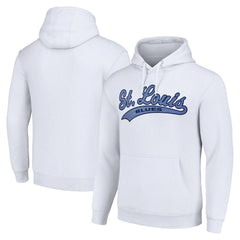 NHL St. Louis Blues Starter Tailsweep Fleece Tri-Blend Pullover Hoodie - White