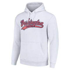 NHL Washington Capitals Starter Tailsweep Fleece Tri-Blend Pullover Hoodie - White