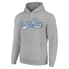 NHL Tampa Bay Lightning Starter Tailsweep Fleece Tri-Blend Pullover Hoodie - Heather Gray