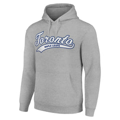 NHL Toronto Maple Leafs Starter Tailsweep Fleece Tri-Blend Pullover Hoodie - Heather Gray