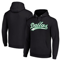 NHL Dallas Stars Starter Tailsweep Fleece Tri-Blend Pullover Hoodie - Black