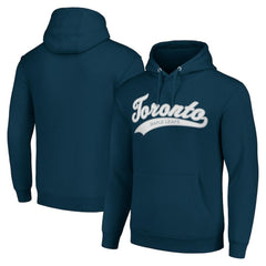 NHL Toronto Maple Leafs Starter Tailsweep Fleece Tri-Blend Pullover Hoodie - Navy