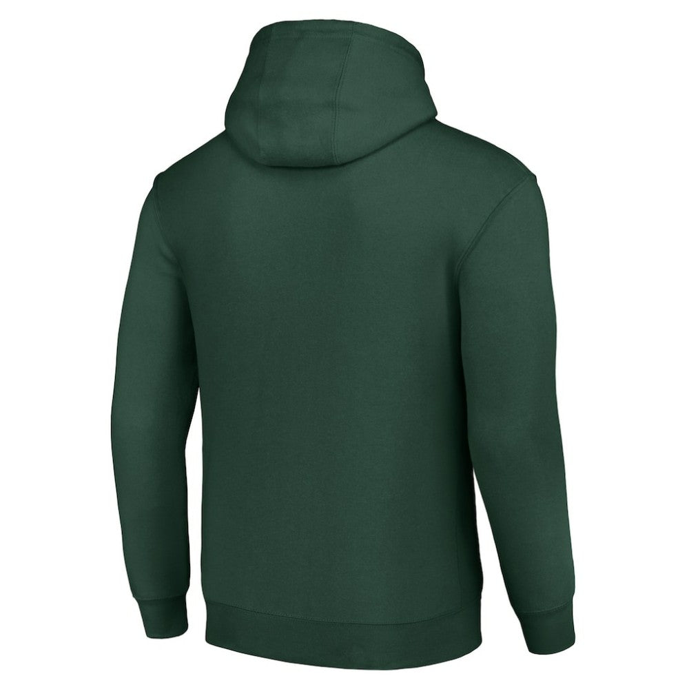 NHL Dallas Stars Starter Tailsweep Fleece Tri-Blend Pullover Hoodie - Green