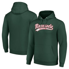 NHL Minnesota Wild Starter Tailsweep Fleece Tri-Blend Pullover Hoodie - Green