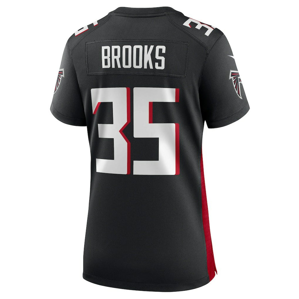 Natrone Brooks Atlanta Falcons Women's Team Game Jersey Black