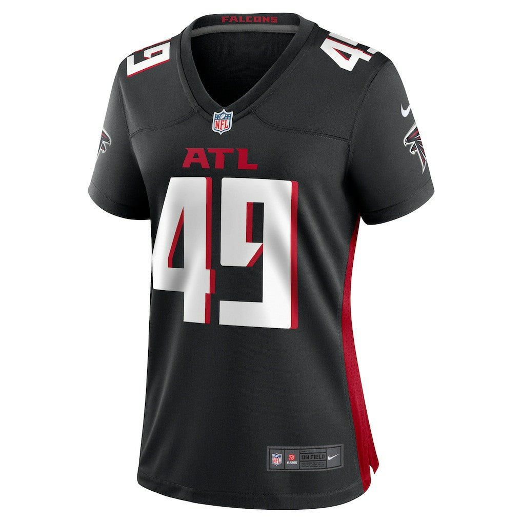 Liam McCullough Atlanta Falcons Women's Team Game Jersey Black