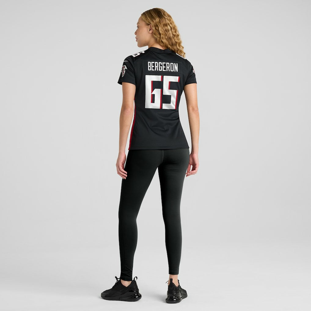 Matthew Bergeron Atlanta Falcons Women's Team Game Jersey Black