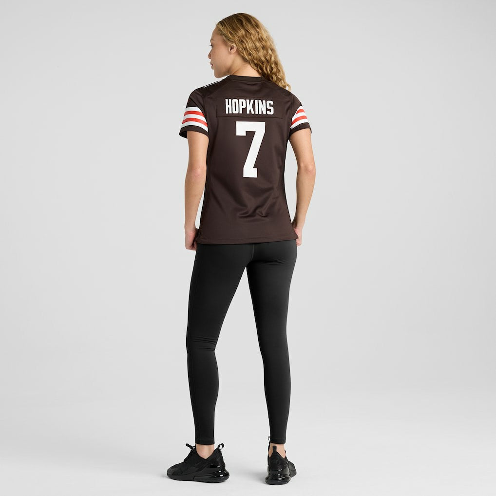 Dustin Hopkins Cleveland Browns Women's Team Game Jersey Brown