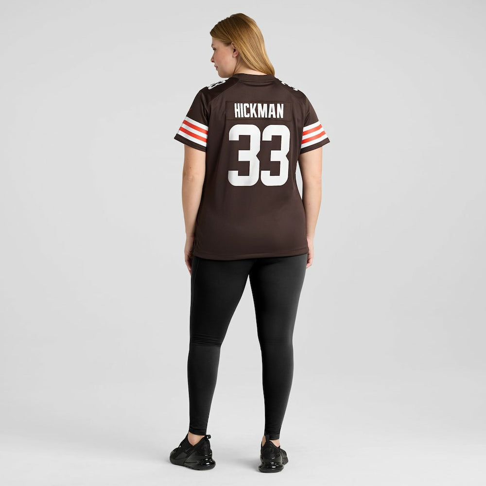 Ronnie Hickman Cleveland Browns Women's Team Game Jersey Brown
