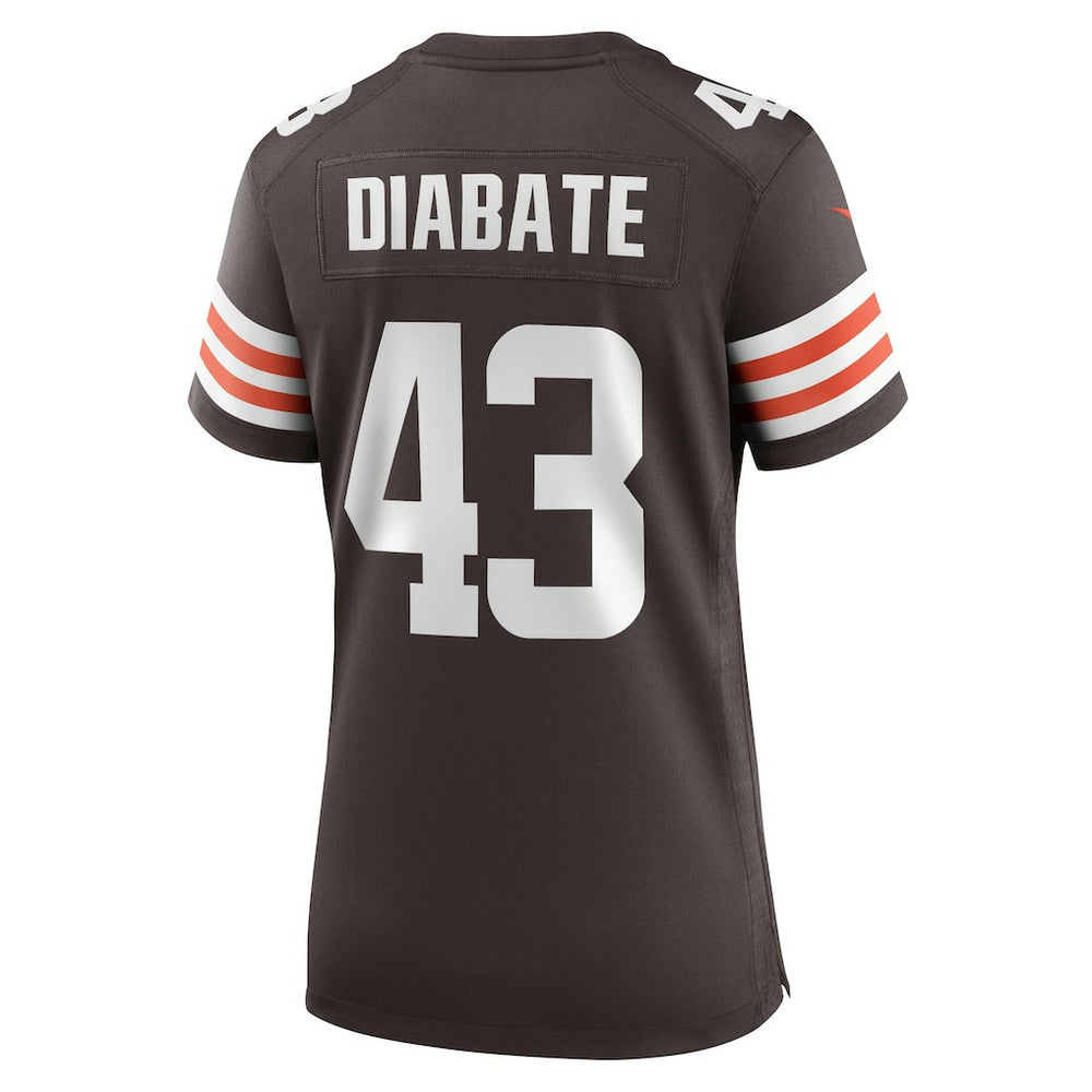 Mohamoud Diabate Cleveland Browns Women's Team Game Jersey Brown