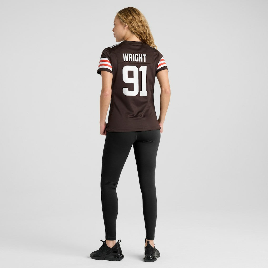 Alex Wright Cleveland Browns Women's Team Game Jersey Brown