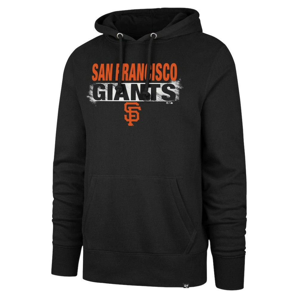 San Francisco Giants '47 Base Slide Headline Pullover Hoodie - Black Hoodies