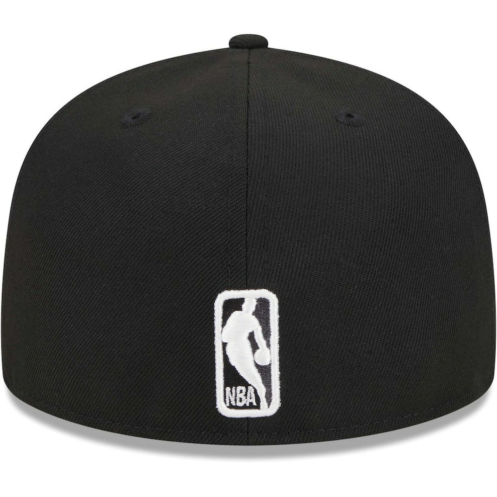 Brooklyn Nets Checkerboard UV 59FIFTY Fitted Hat Black