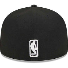 Brooklyn Nets Checkerboard UV 59FIFTY Fitted Hat Black