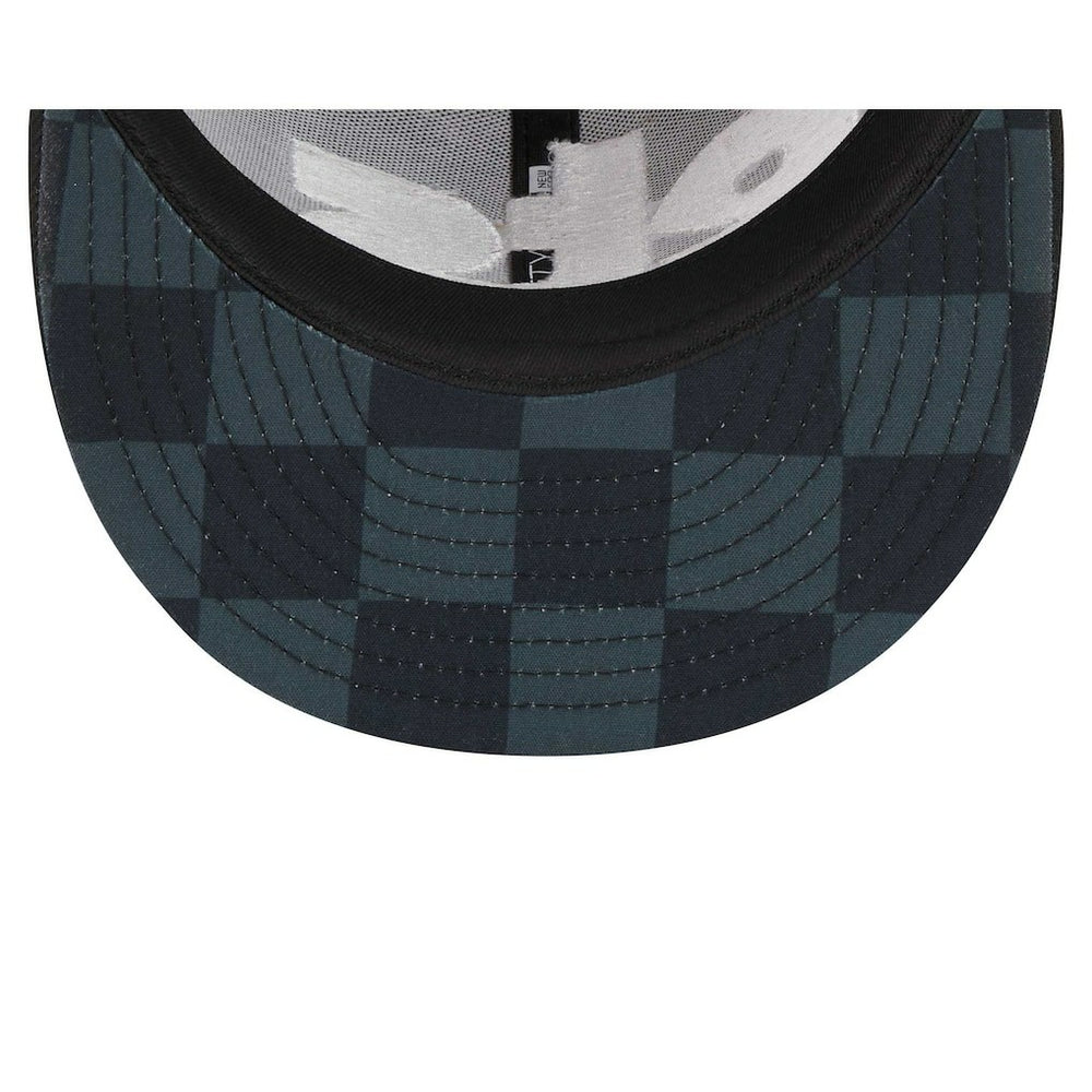 Brooklyn Nets Checkerboard UV 59FIFTY Fitted Hat Black