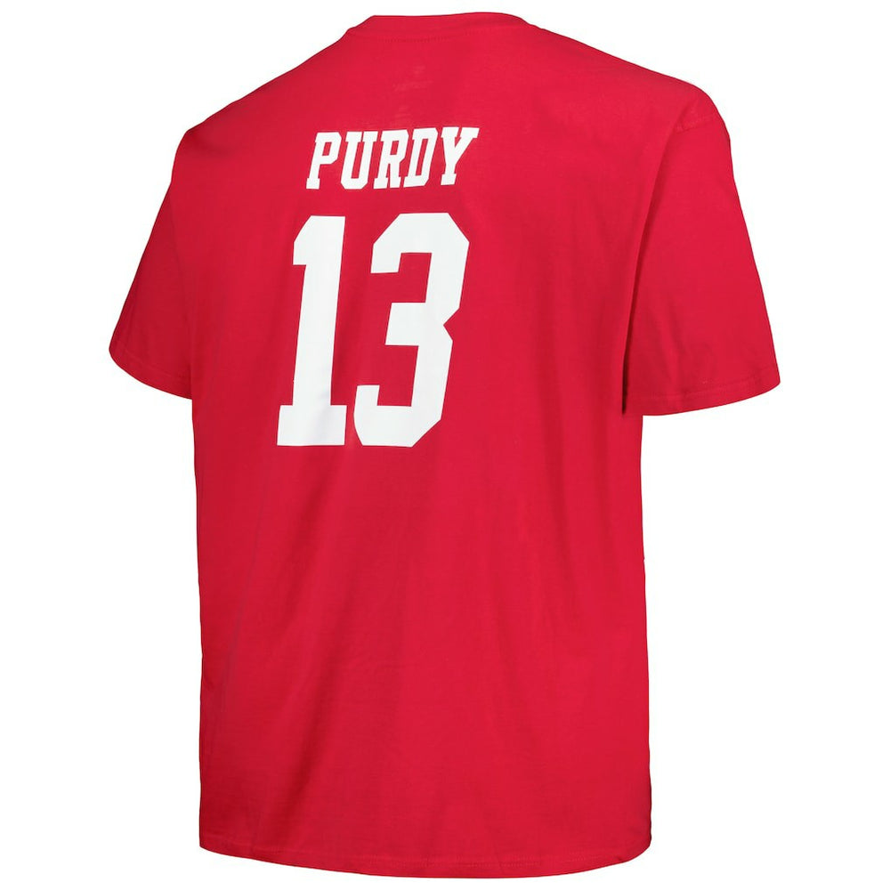 Brock Purdy San Francisco 49ers Big & Tall Player Name & Number T-Shirt Scarlet