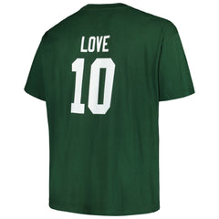 Jordan Love Green Bay Packers Big & Tall Player Name & Number T-Shirt Green
