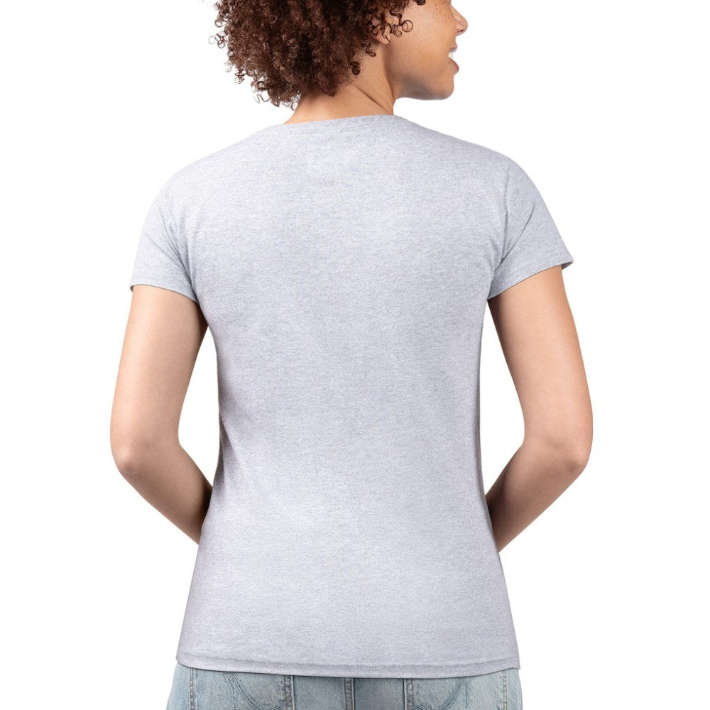 Baltimore Orioles G-III 4Her by Carl Banks Women's Super-Slim Fit Lightweight City Graphic V-Neck T-Shirt - Heather Gray T-shirts