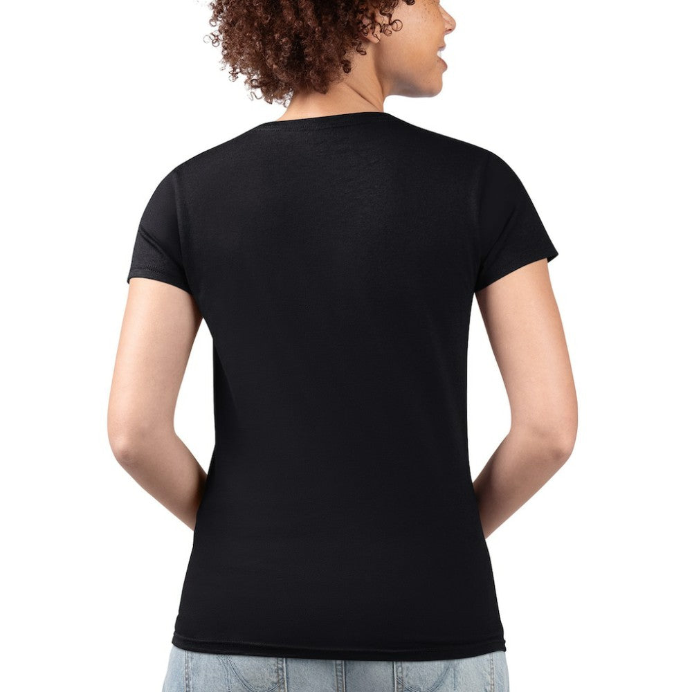 San Diego Padres G-III 4Her by Carl Banks Women's Super-Slim Fit Lightweight City Graphic V-Neck T-Shirt - Black T-shirts