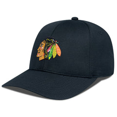 NHL Chicago Blackhawks Levelwear Zephyr Adjustable Hat - Black